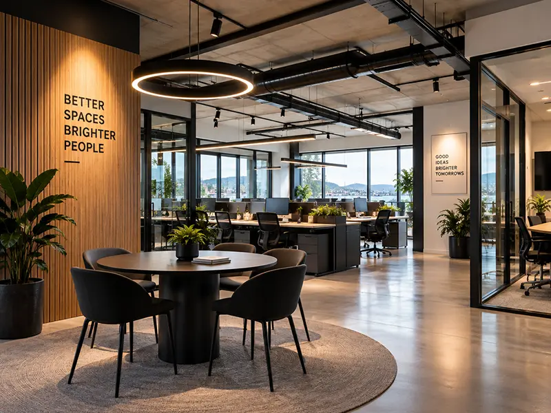 Commercial office lighting and electrical fit-out by APS Electrical, Auckland